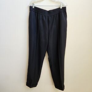 Chicos Pants Women's 2.5 Black Cuffed Lightweight Dress Pants Minimalist Classic